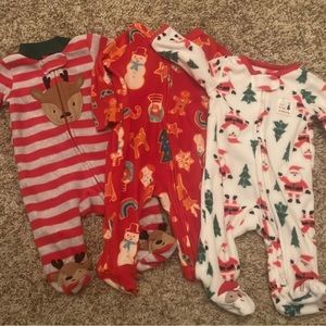 Footie Christmas pajamas (fleece)